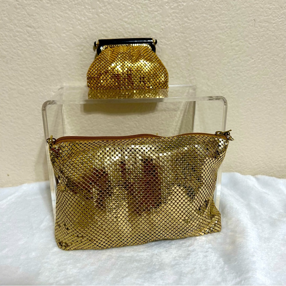 Vintage gold evening bag